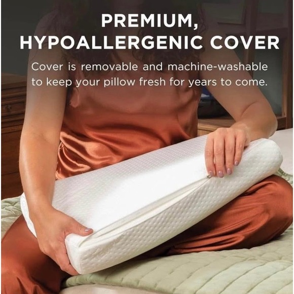 Tempur-Pedic TEMPUR-Ergo Neck Pillow, Large Profile, White - Picture 8 of 10